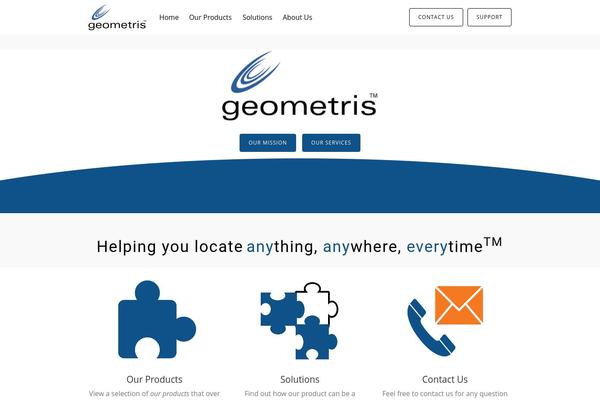 Tesseract theme site design template sample