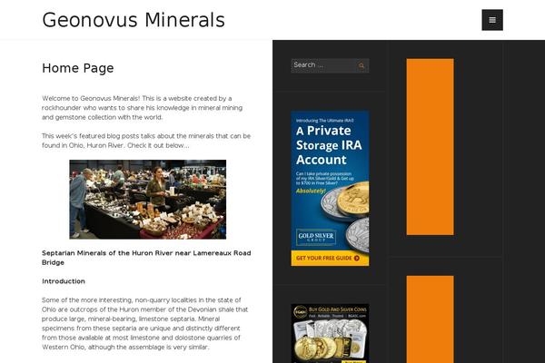 Publication theme site design template sample