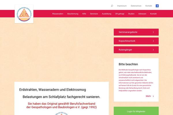 Geo theme site design template sample