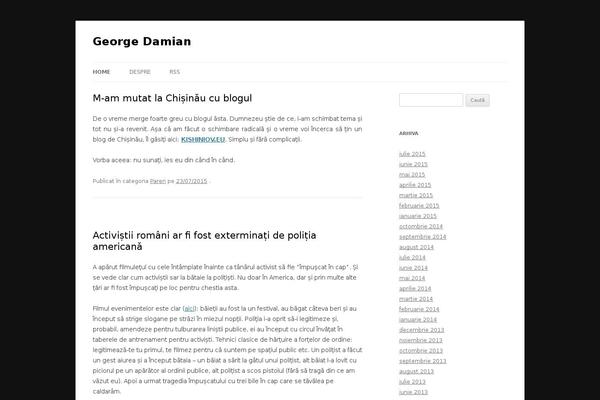 george-damian.ro site used Penscratch-wpcom