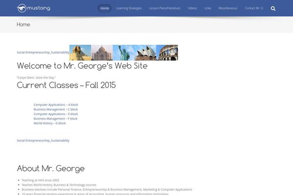 Mustang Lite theme site design template sample