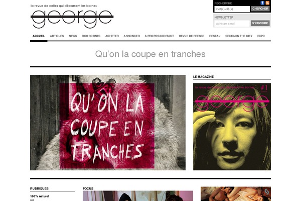 georgemag.ch site used George