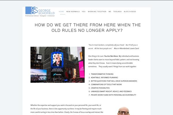 georgeschofield.com site used PJ