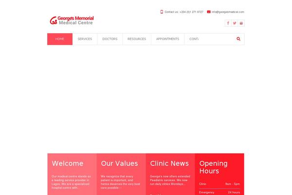 MediCure theme site design template sample