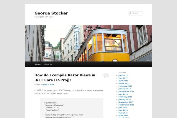 Twenty Sixteen theme site design template sample