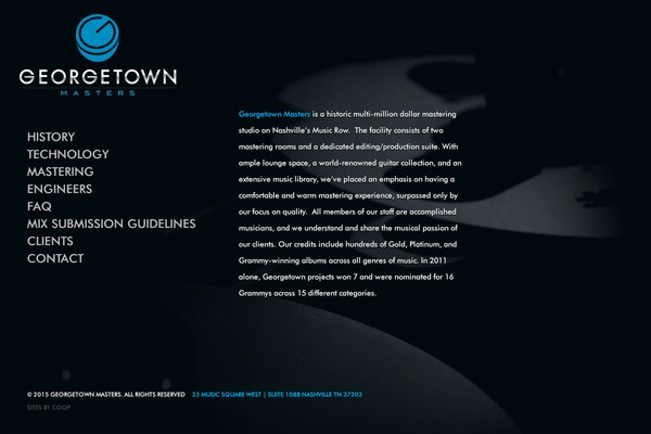 georgetownmasters.com site used Gtown