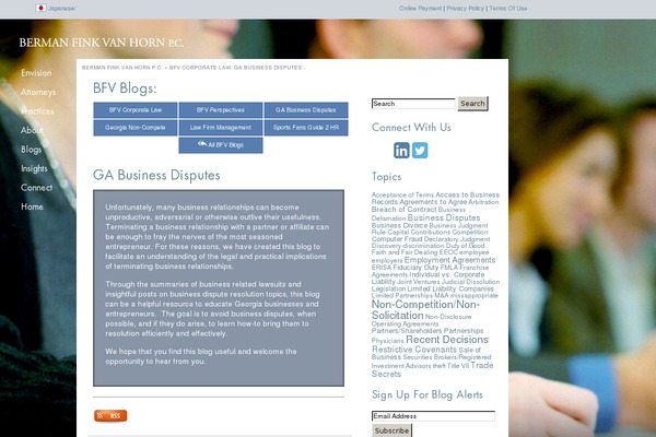 georgiabusinessdisputes.com site used Bfvlaw