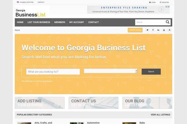 Bt theme site design template sample