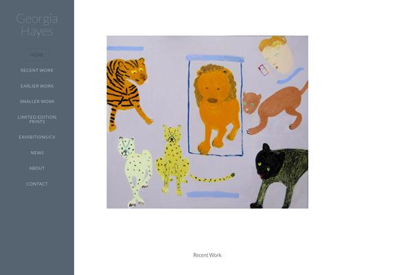 georgiahayes.com site used X | The Theme