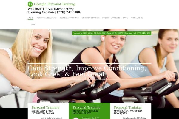GymBase theme site design template sample