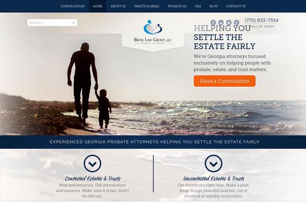 Roots theme site design template sample