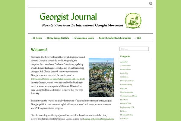 georgistjournal.org site used Mon Cahier