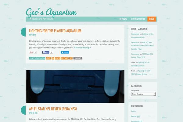Something Fishy theme site design template sample
