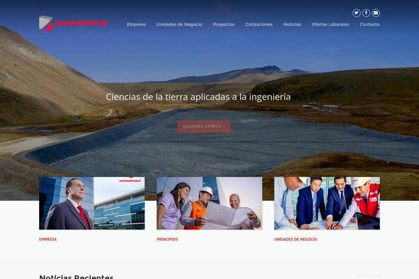 Construction theme site design template sample