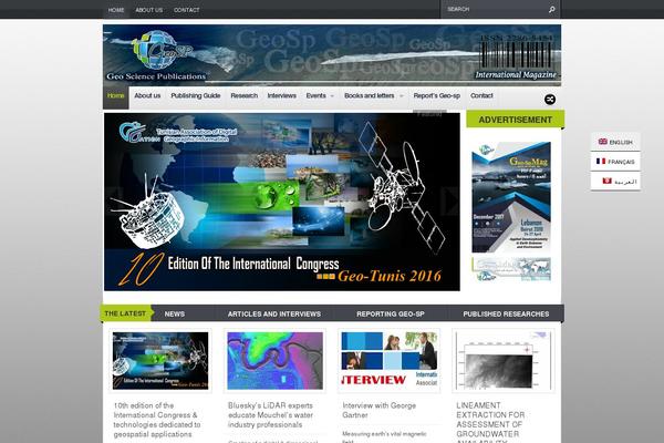 Continuum theme site design template sample
