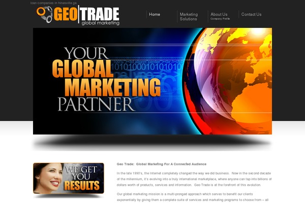 geotradeglobalmarketing.com site used Display