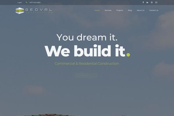 Buildpro theme site design template sample