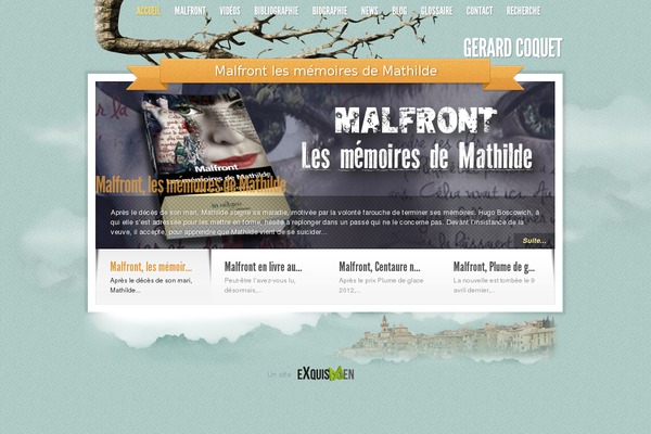 Sky theme site design template sample