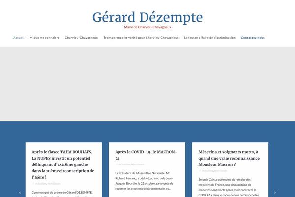 Candidate theme site design template sample