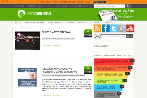 geredinheiro.com site used Equator