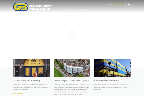 Construction theme site design template sample