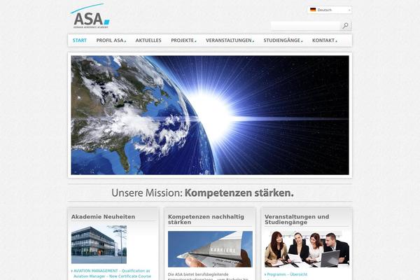 Asa theme site design template sample