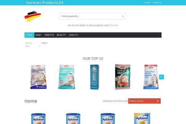Hamburg theme site design template sample