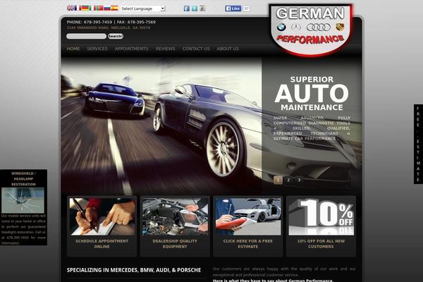 germanperformance1.com site used Theme1566