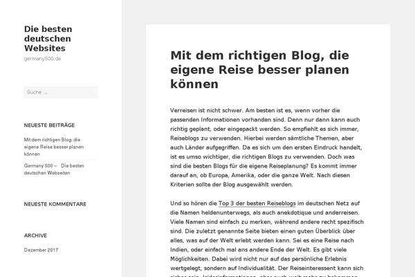 germany500.de site used Ascent-light