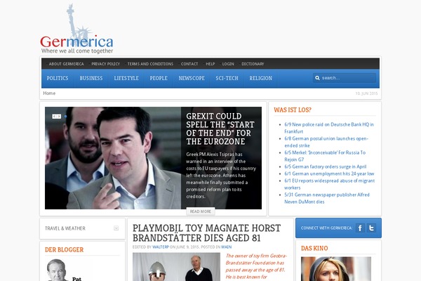 Revista theme site design template sample