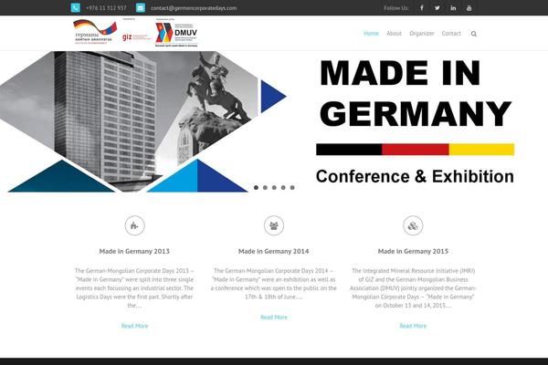 THBusiness theme site design template sample