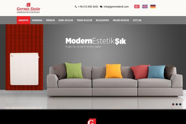 Indus theme site design template sample