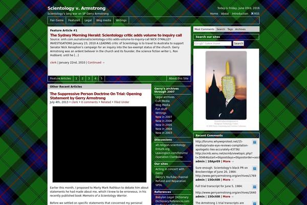gerryarmstrong.org site used Ga
