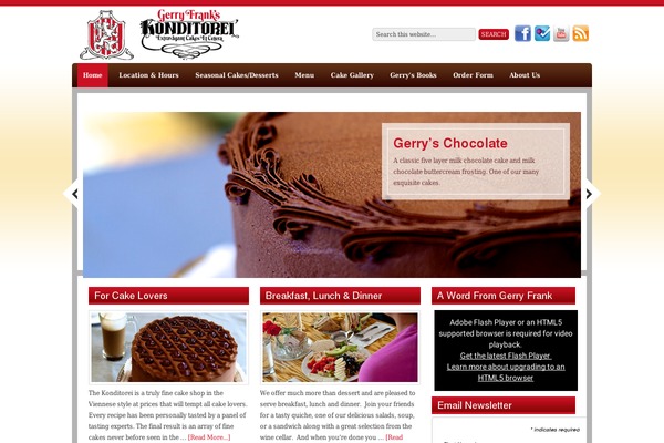 Serenity theme site design template sample