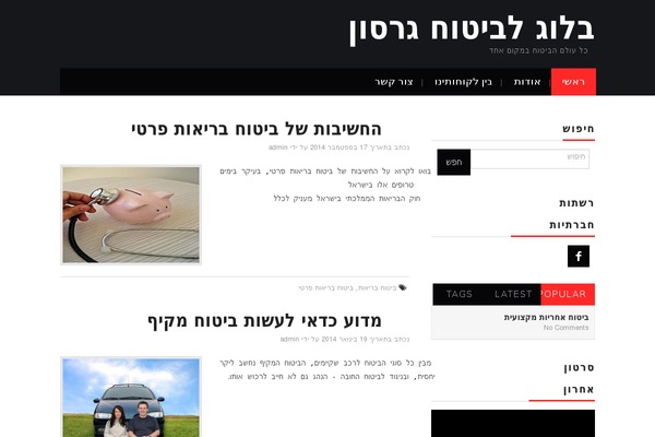 Hiero theme site design template sample