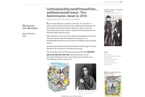 Oulipo theme site design template sample