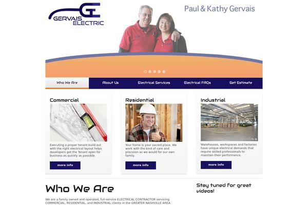 Electric theme site design template sample