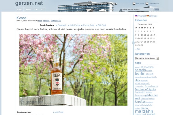 gerzen.net site used Twentytwentyfour-child