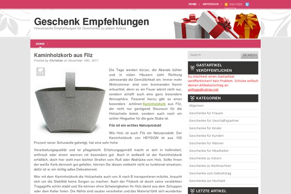 geschenk-empfehlungen.com site used Igifts