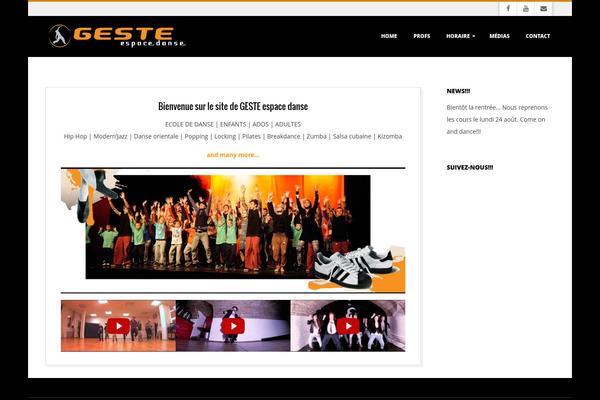 Dispatch theme site design template sample