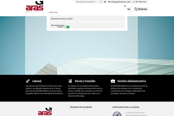 gestoriaaras.es site used Aras