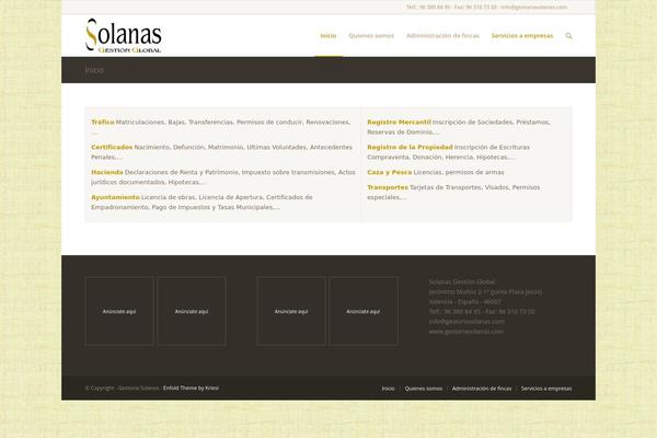 Spacious theme site design template sample