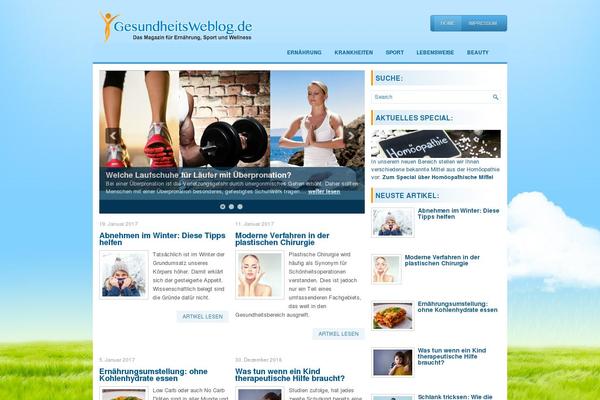 Fresh theme site design template sample
