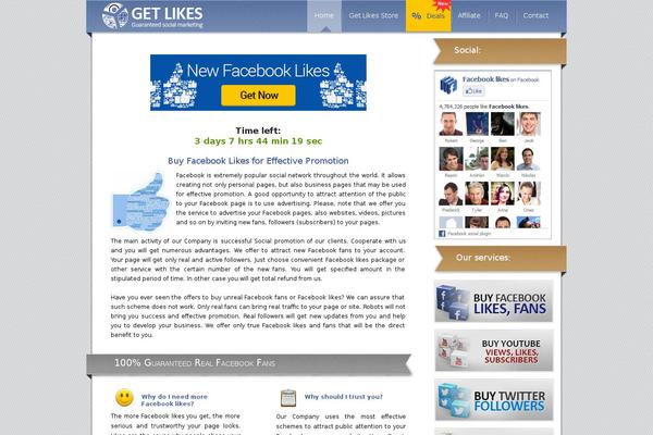 fblike theme websites examples