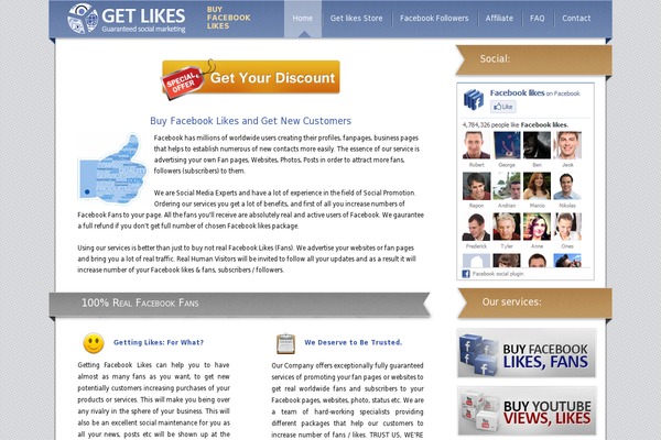 get-likes.org site used Fblike