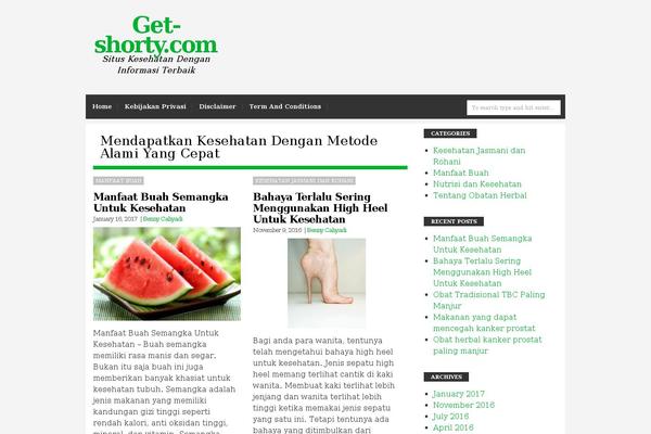 Blog Start theme site design template sample