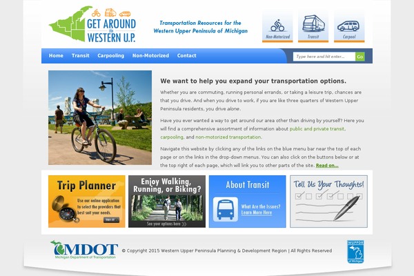 getaroundwup.org site used Transit
