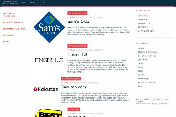 CWP MegaResponsive theme site design template sample