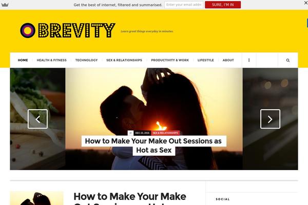 JustWrite theme site design template sample