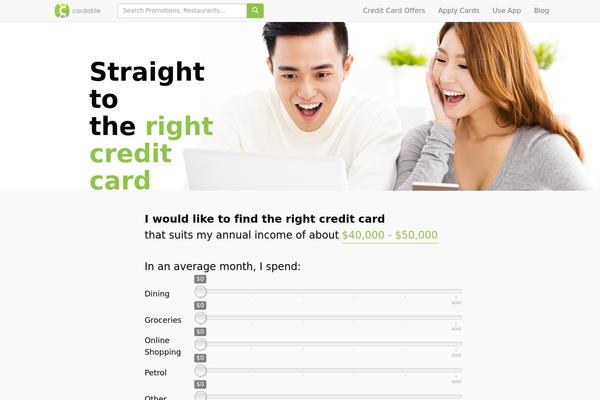 getcardable.com site used The Ken